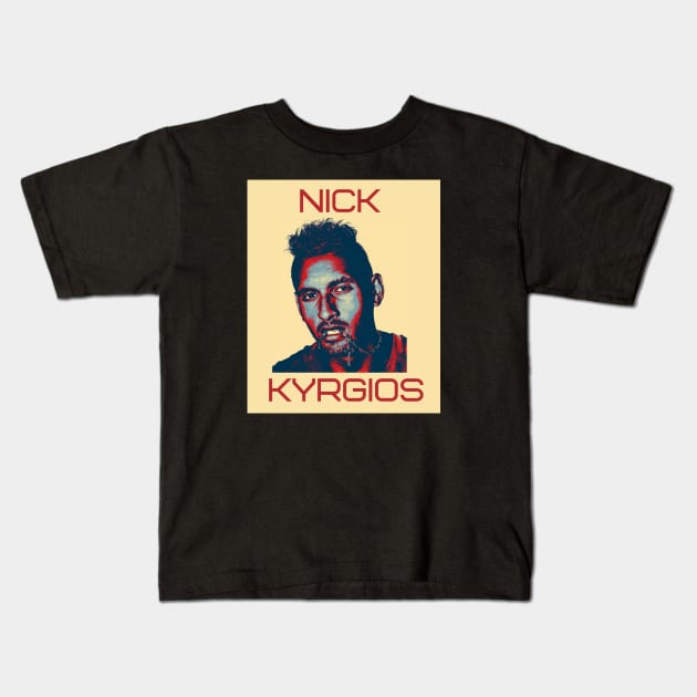 nick kyrgios Kids T-Shirt by BorodinaAlen